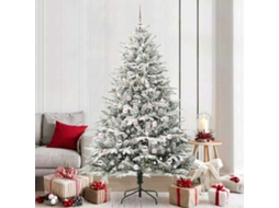 Vidaxl Árvore De Natal Artificial Pré-iluminada Com Conjunto De Bolas
