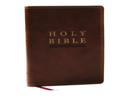 Livro NKJV Super Giant Print New Testament Brown Leathersoft Red Letter Comfort Print de Thomas Nelson (Inglês)