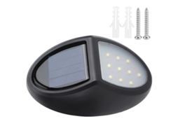 Lâmpada de Parede Solar com 10 Chips Led Ip65 Resistente À Água para Jardim Pátio Balcão Externo
