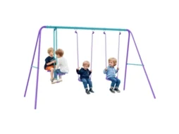 Conjunto Baloiços Duplo 280x140x178 Azul/roxo