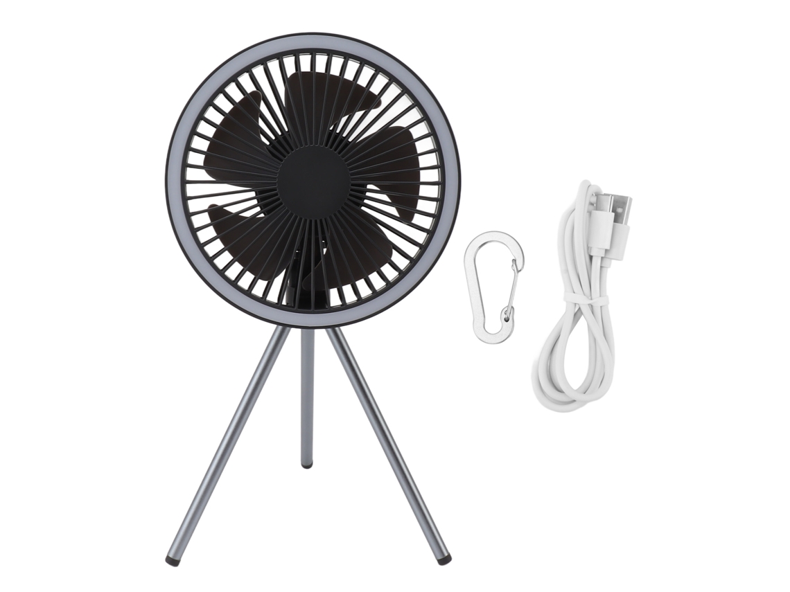 2026 ventilador de Camping com Tripé Led Recarregável 10000mah Portátil para Churrascos Pesca Viagens de Carro