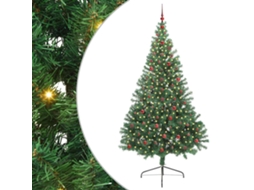 Conjunto 1 Decoração De Árvore De Natal Vidaxl Verde Pvc (240 Cm)