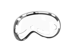 Mali capa Protetora para Vision Pro Transparente Anti choque Tpu Pc Case Acessório Vr Headset Preto