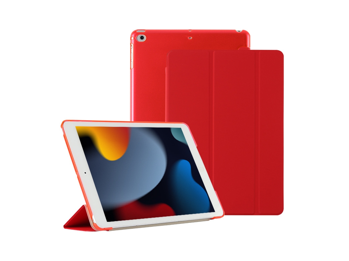Capa Ultrafina Vermelha Brilhante Para Tablet Universal Para Ipad De 10,2 Polegadas Yunzii (7ª/8ª/9ª Geração)