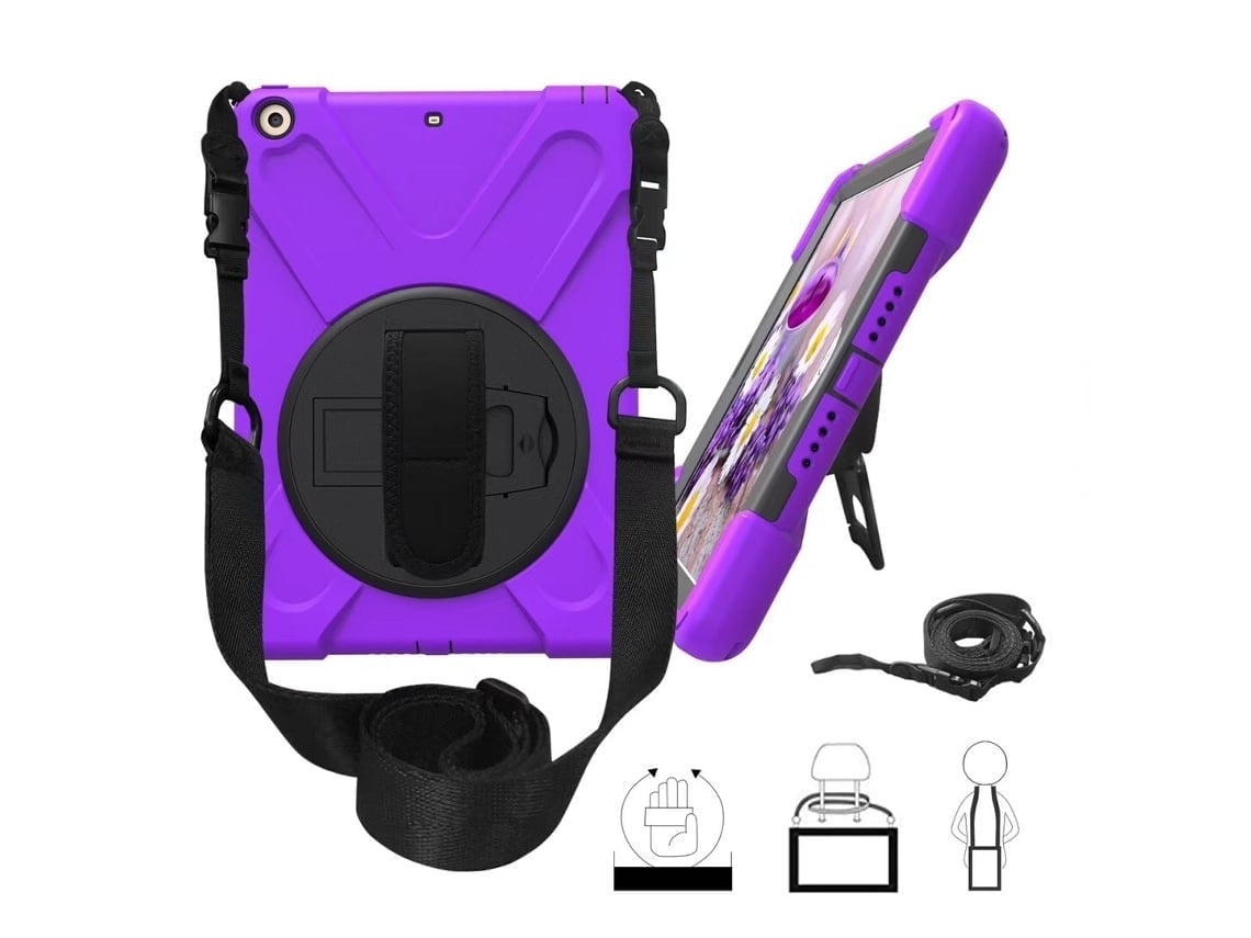 Capa Para Tablet Lurelia, Compatível Com Samsung Galaxy Tab S9fe Plus/s9plus/s7 Plus/s7fe/s8 12.4, Roxo, Pc, Função Sono, Proteção Antiquedas