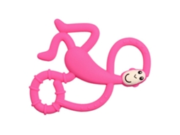Primerox brinquedo Mordedor de Silicone para Bebê Forma de Macaco Rosa Fácil de Manter