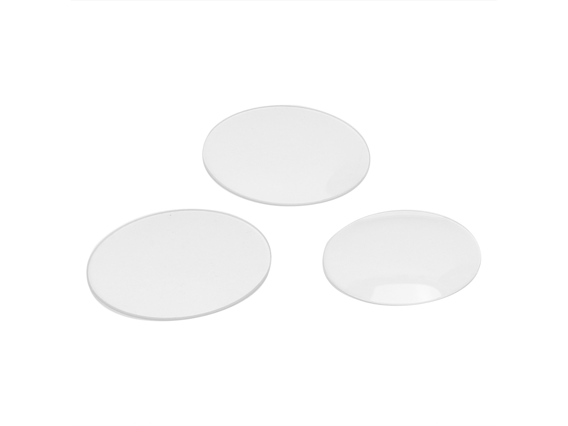 Peças Vidro Relógio Duplo Dome Redondo Transparente 35 36 40