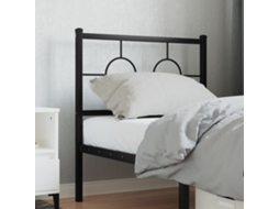 Vidaxl Cabeceira De Substituição 80 Cm Metal Preto