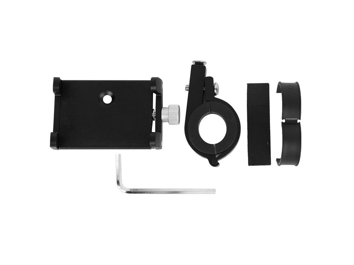 Suporte de telefone para bicicleta, suporte de navegação fixo, acessório de ciclismo para bicicleta elétrica preto S/MARCA