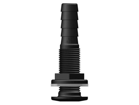 Trudesign Threaded Thru-hull Preto 1/2´´
