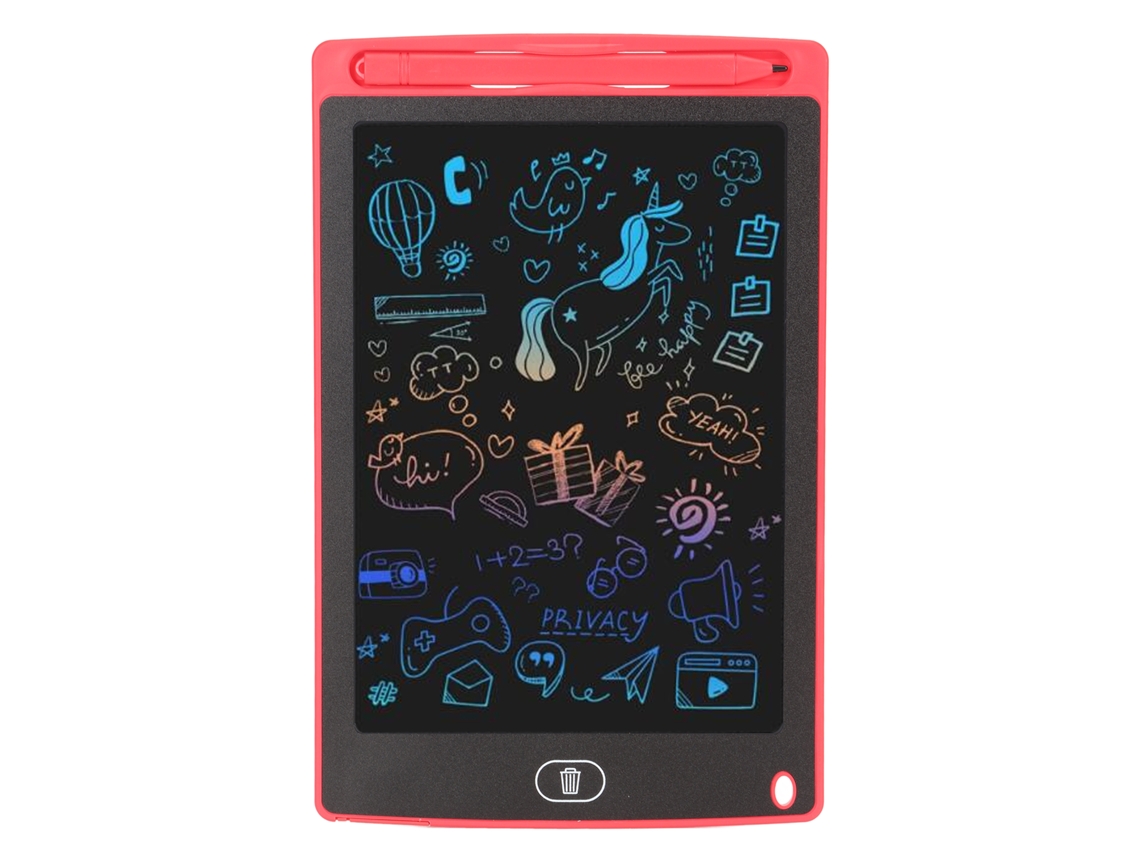 Tableta Lcd De 8,5 Polegadas Para Escribir Y Dibujar Colorido, Tablero De Doodle Para Niños Y Niñas De 1 A 10 Años, Color Rojo