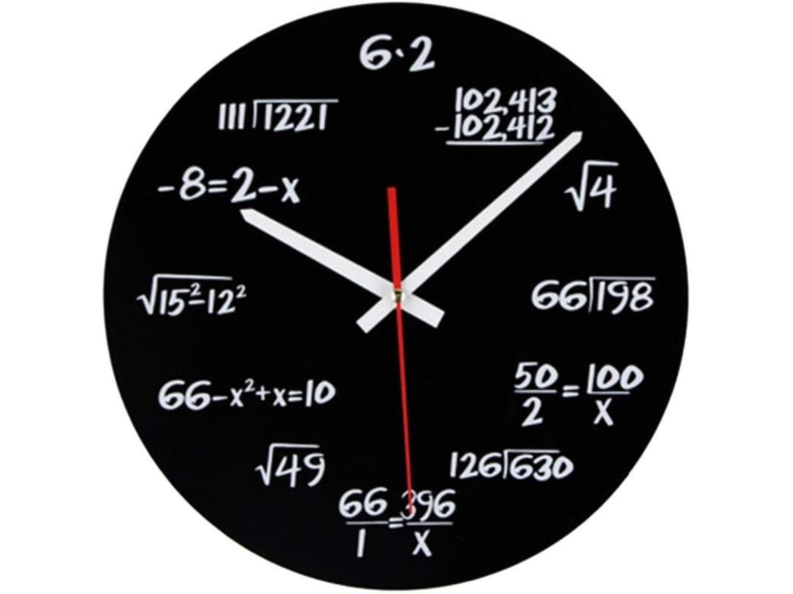 Relógio de Parede Nova LINE com fórmulas matemáticas, decorativo