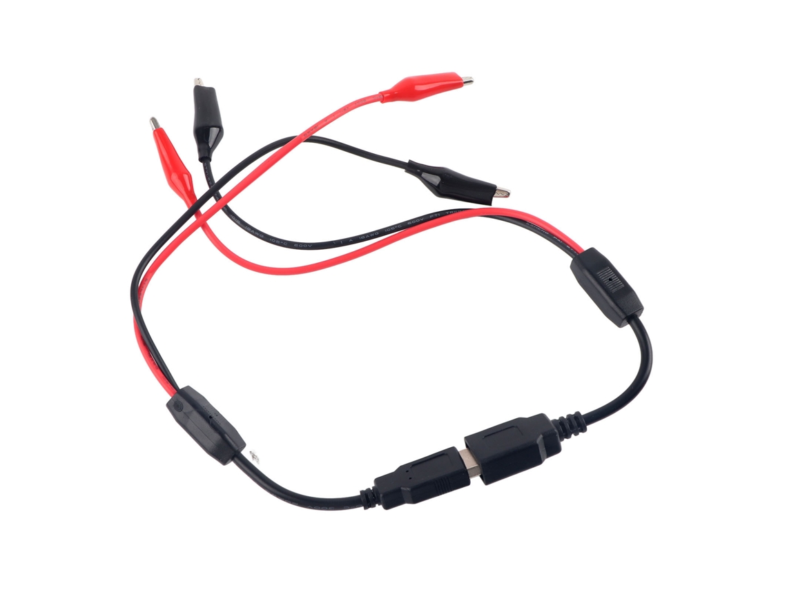 Speedy-testador De Voltagem E Capacidade Com Pontes De Crocodilo Usb Para Bateria E Linhas Elétricas