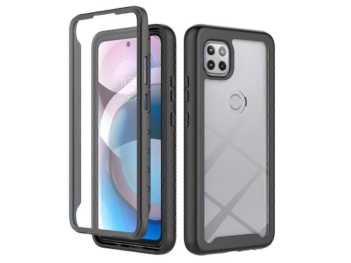 Capa Para Motorola Moto One 5g Ace, Modelo Starry Sky, Cor Sólida, Resistente A Impactos, Em Pc + Tpu Com Película Pet.