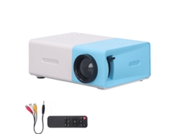Projetor Mini Portátil 1080p Hd Com Alto-falante Integrado Para Filmes Jogos Refletor Difuso Plugue Eu 100-240v