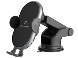Carregador Carro Qi Fast Auto Clamping Painel Pára Para Apple, Google, Samsung Yizhood Preto
