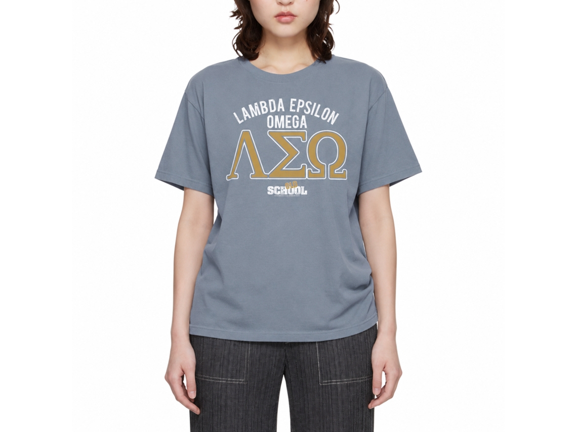 Rockinstone Old School Movie Frat Heather Indigo Adult T-shirt Size:l