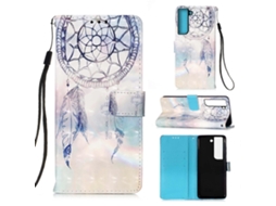 Capa De Celular Dobrável Horizontal Com Pintura 3d Para Samsung Galaxy S23+ 5g