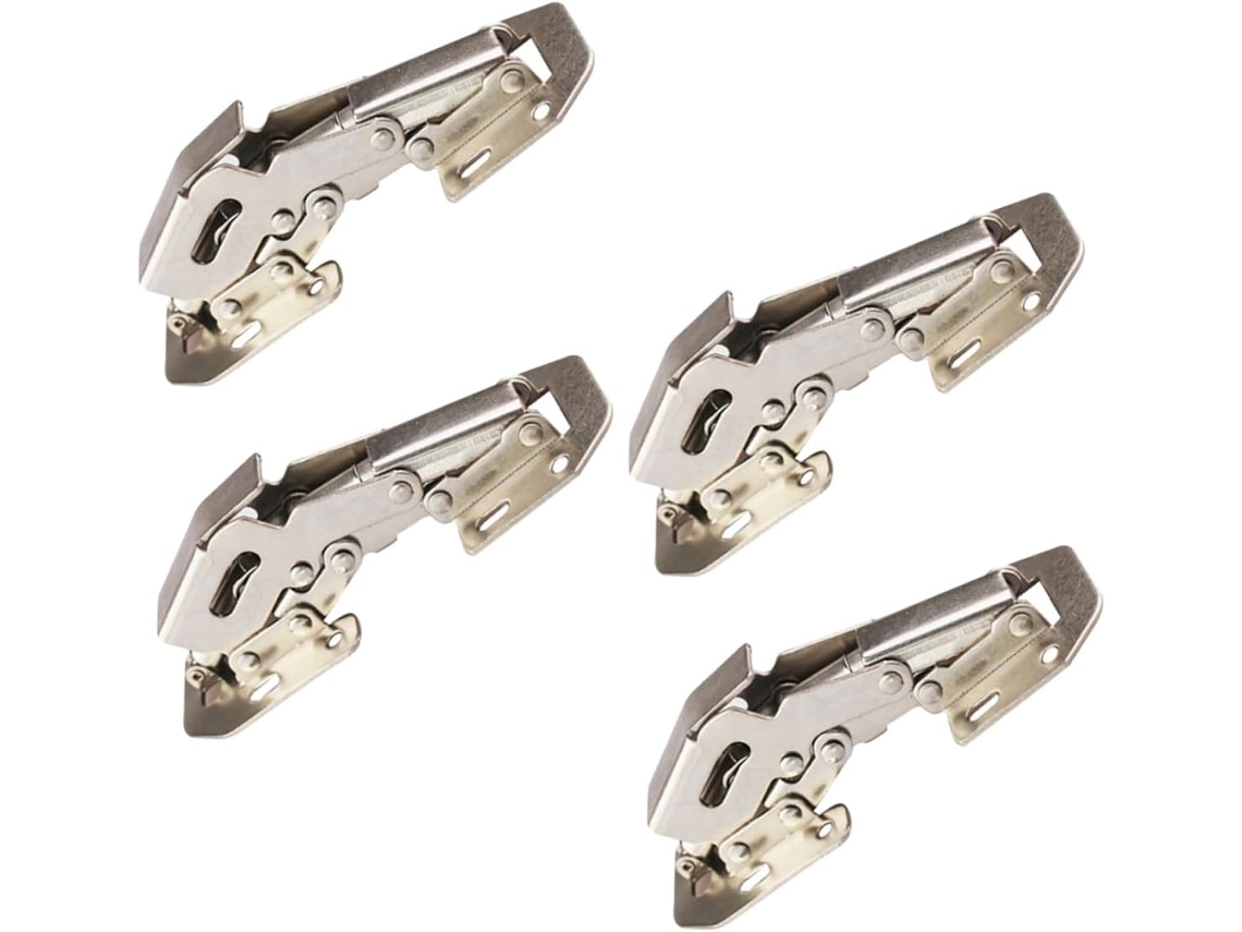 Conjunto De 4 Dobradiças Aço Inoxidável Com Amortecimento Para Portas