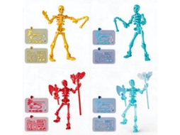 Figura Esqueleto 13cm HENTEN HOME Articulado e Móvel para Colecionadores como Decoração de Mesa (4 Peças)
