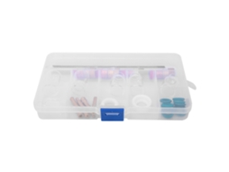 Kit De Soldagem Tig Com 30 Peças: Copo De Vidro, Eletrodos De Tungstênio Para Pistola Tig Wp17/18/26