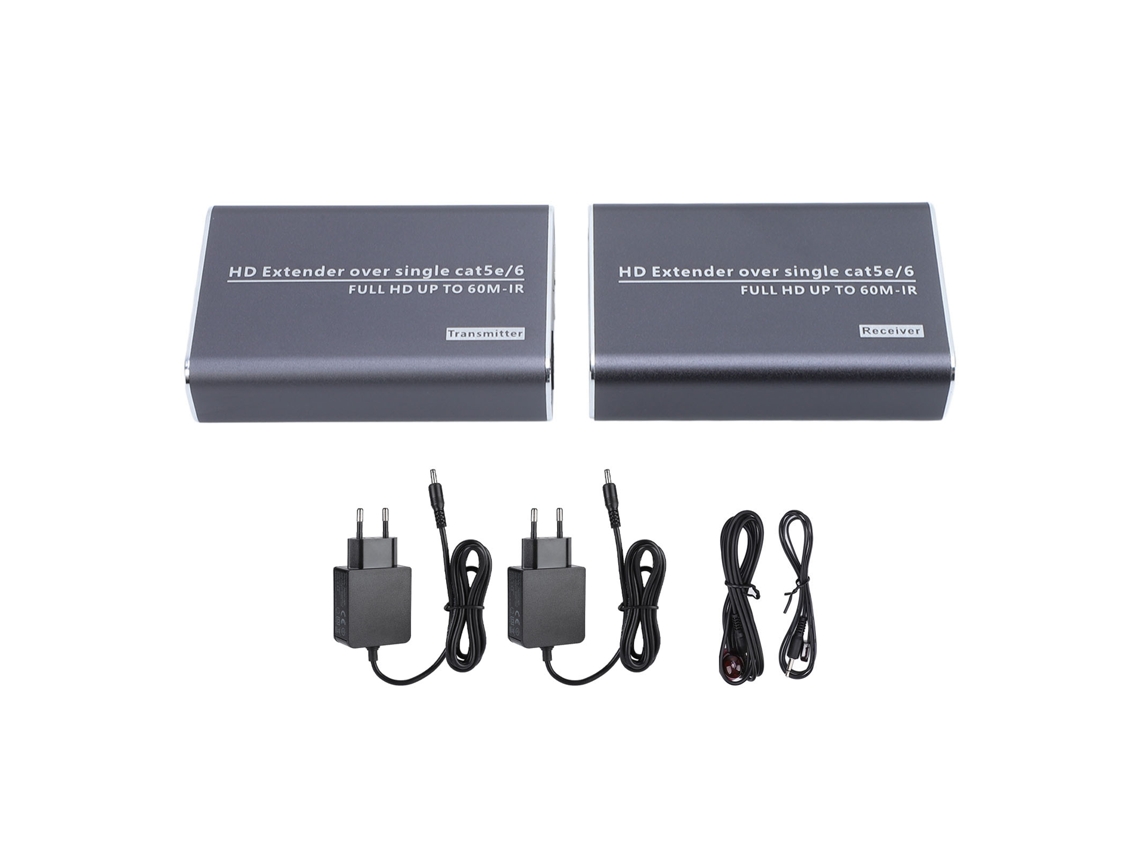 Aetheria kit Extensor de Interface Multimídia Hd com Infravermelho Transmissor de Áudio e Vídeo 60m Plugue Eu