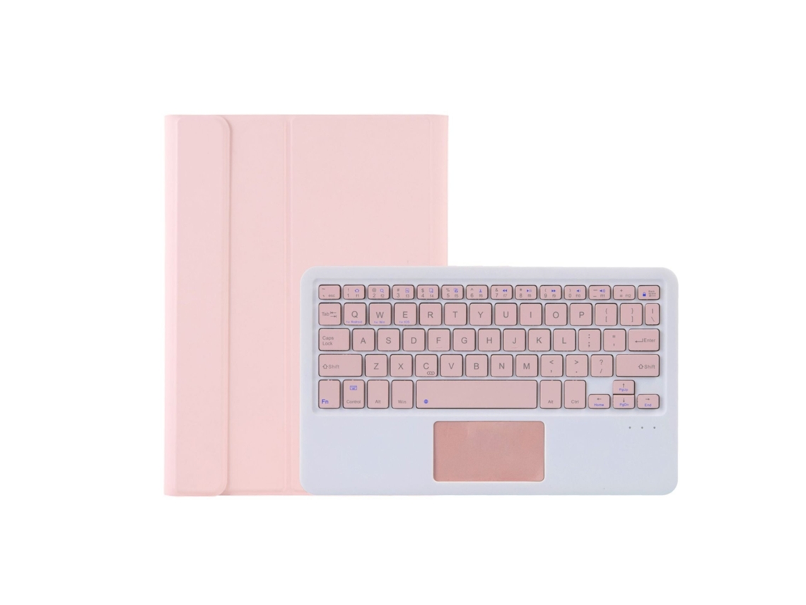 Capa Com Teclado Bluetooth Yuru Para Lenovo Pad Plus 11.52023, Ecrã Sensível, Rosa