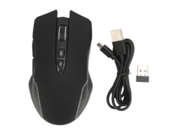 Baoj-2026rato Sem Fio 2.4g Recarregável Usb Rgb Sensor Óptico Profissional Para Jogos Mecânico Preto