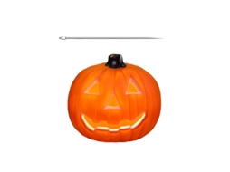 Laxiscreed Ilumina Abóbora De Halloween Com Luz Funcional E Design Arredondado De 8 Polegadas