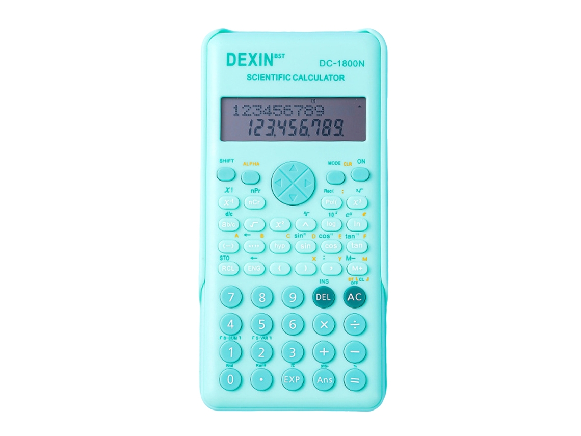 Calculadora científica rosa com 240 funções, visor LCD de 2 linhas em tecido, ideal para estudantes universitários, professores e uso em escritórios, portátil.