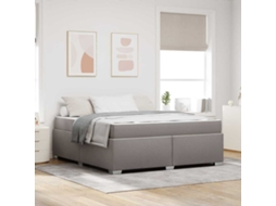 Vidaxl Estrutura Da Cama Cinzento-acastanhado 180 X 200 Cm Tecido