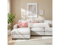 Vidaxl Capa Almofada 2 Unid. Houten Branco 40 X 145 Cm