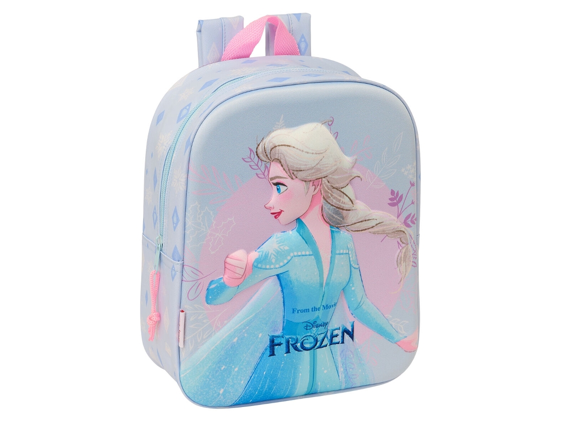 Mochila Escolar FROZEN Lilás 22 x 27 x 10 cm 3D