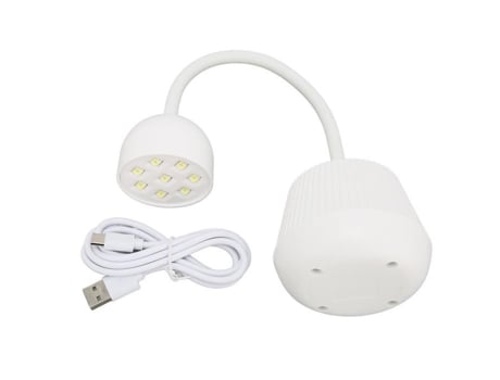 Dioche UV LED Lâmpada para unhas Lâmpada de cura em gel 24W 365nm 405nm Pescoço de ganso ajustável 8pcs chips DIOCHE