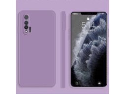 Purple2026 For Huawei Nova 6 5g Solid Color Imitation Liquid Silicone Straight Edge Dropproof Full Coverage Protective Case