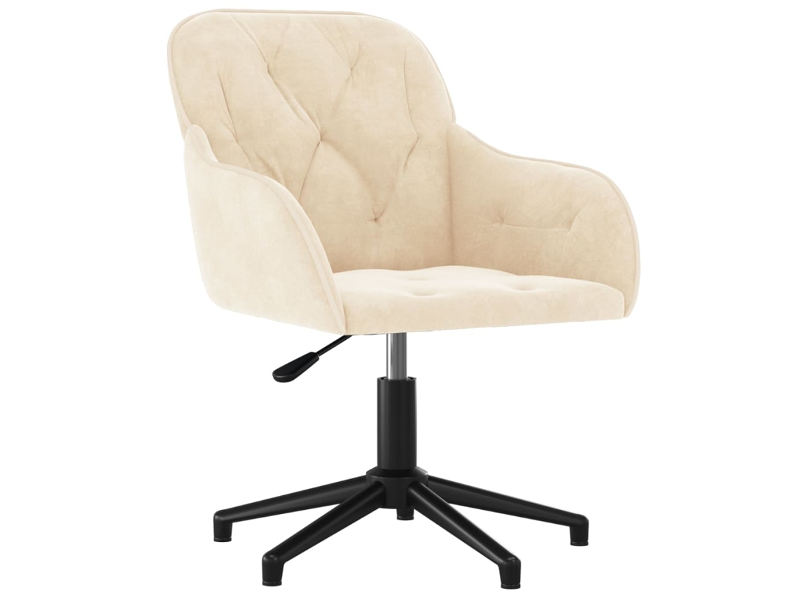 Office Chair, Office Chairs Vidaxl Creme Veludo (n/a)