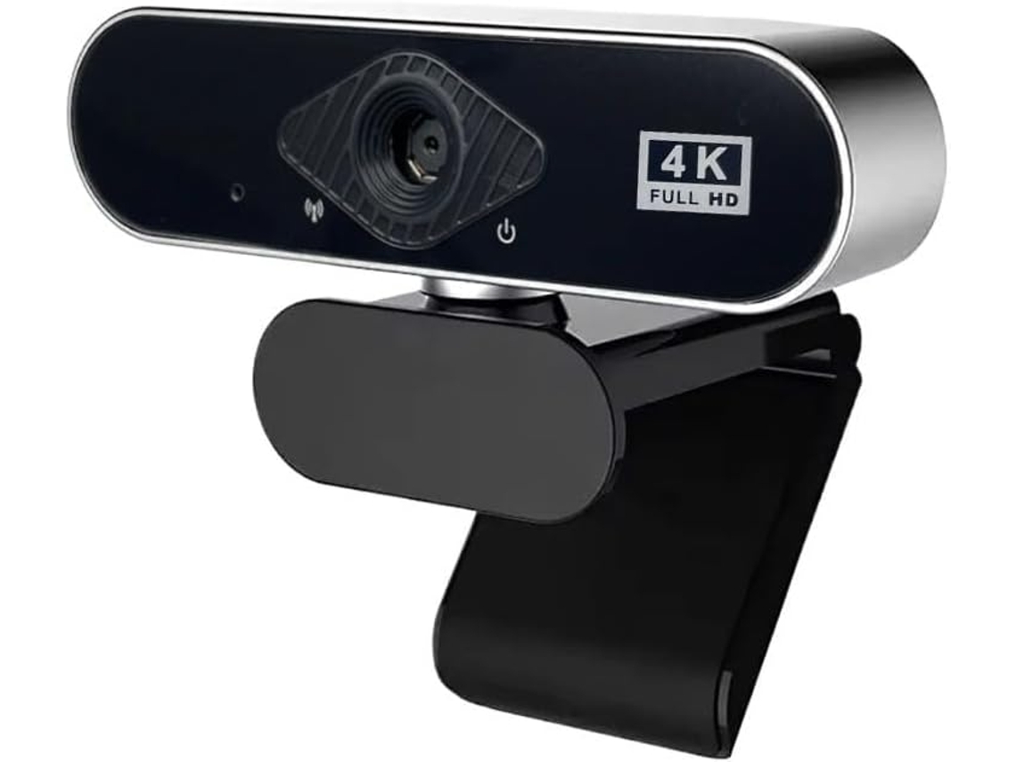 Webcam Usb 4k Automática De 8mp A 30fps, Compatível Com Adaptador Tipo C E Tripé.