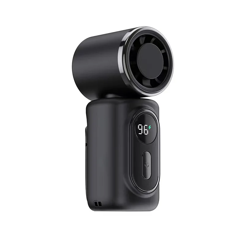 (preto) Novo Ventilador Portátil De Mão Com Clipe, Bateria De Longa Duração.