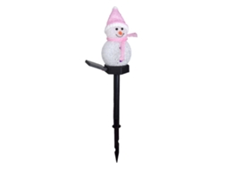Lâmpada Solar De Natal Pink Laxiscreed Para Jardim, 3v, Em Plástico, Altura 40-45cm