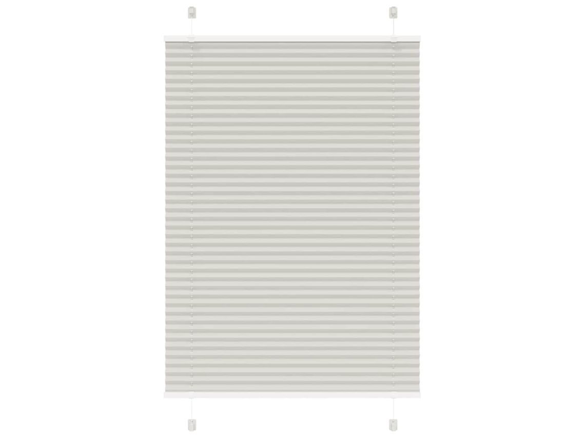 Vidaxl Cinzento Luz Plissada Cega 100x100 Cm Largura Tecido 99,4 Cm