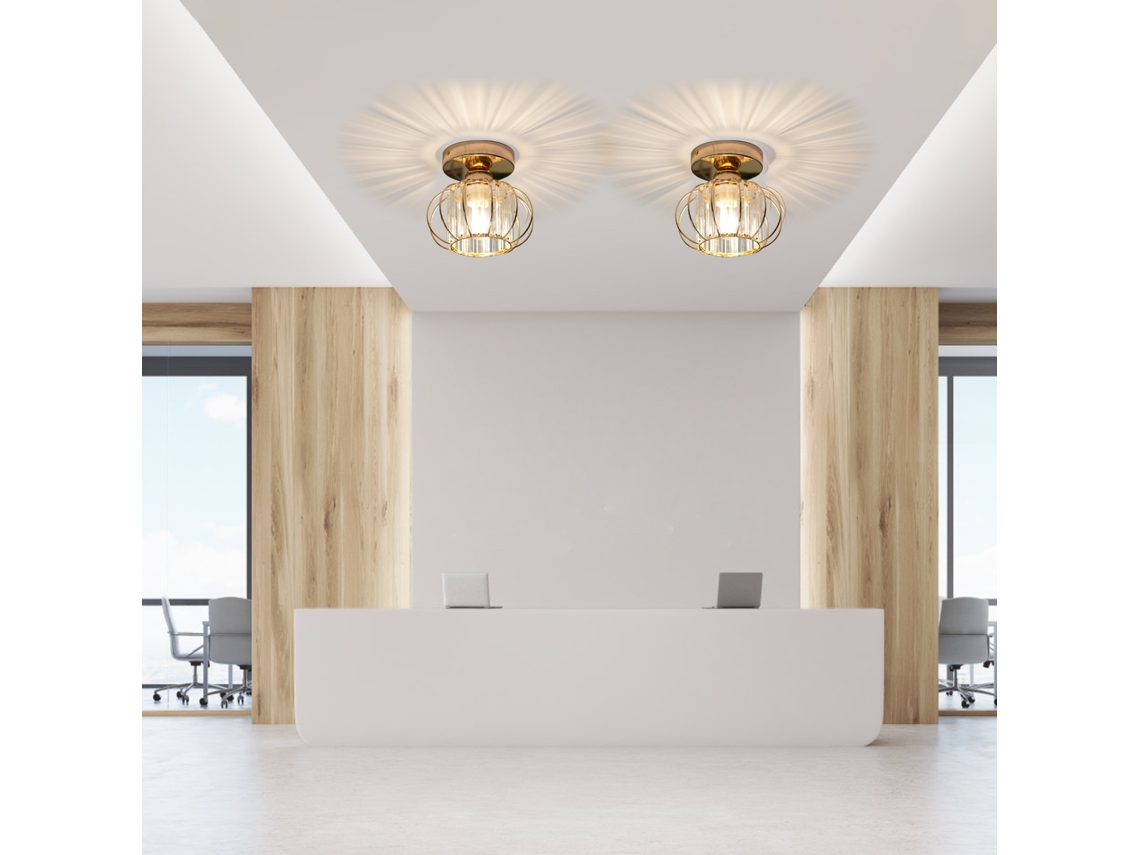 Lâmpada de Corredor Moderna LED Spotlights de Teto Cristal Ferro E27/e26 110-240V | S/MARCA