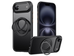 Capa Para Iphone Air Com Suporte Magsafe Em Tpu E Pc - Preta