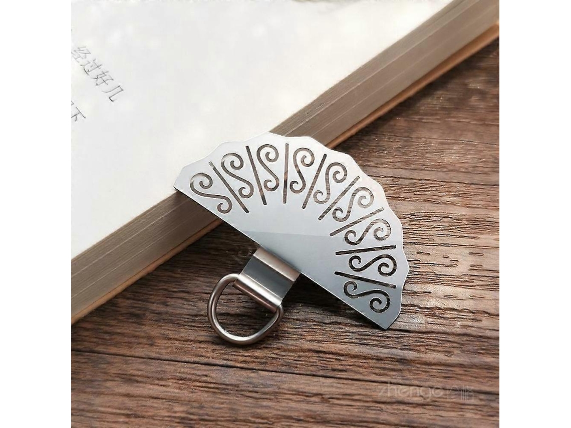 Cordão De Metal Para Celular Em Formato De Leque Com Aba Para Fixação Em Celular Universal