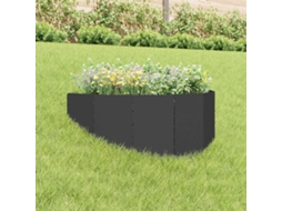 Vidaxl Acabamento Para Gramado 100 X 45 Cm Aço Preto