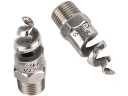 Aspersor de Gramado com Rosca Macho 1/2", Bico Espiral Cônico Completo, Jato em Aço Inoxidável 316l, Bicos | S/MARCA
