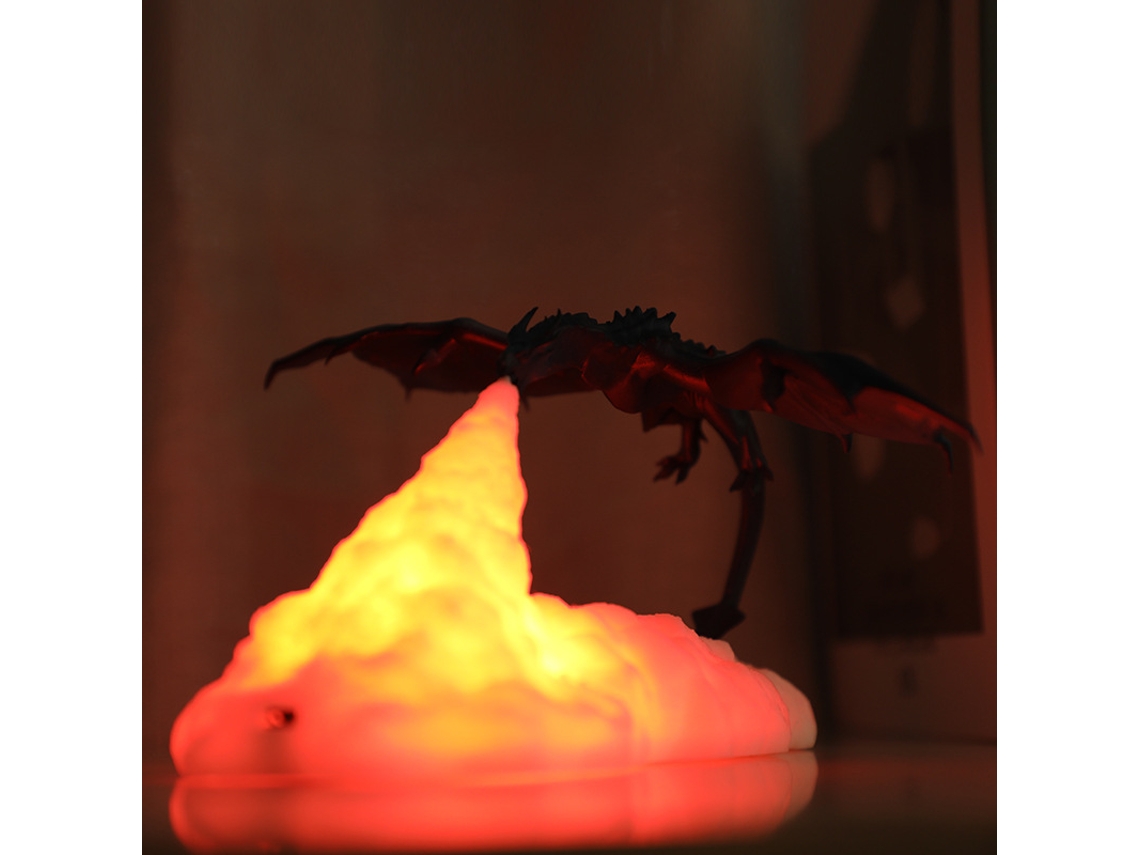 Foguete Dragão de Fogo Impresso em 3d Light Novel e Presente Exótico BRILVIBERA