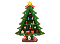 Árvore de Natal de Mesa Brinquedo de Natal Divertido para Decoração de Madeira para Árvore de Natal Estilo 2