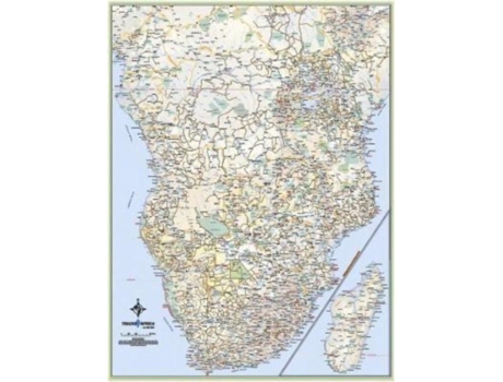 Livro Africa Wall Map De Tracks4africa Tracks4africa (inglês)