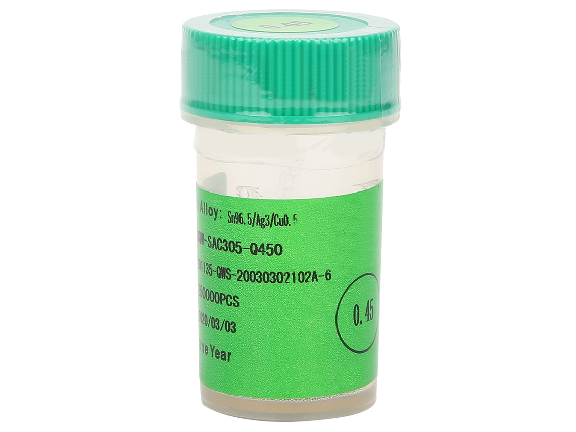 Orevant-bola De Soldadura Sem Chumbo 0.45mm Esfera De Estanho Para Reballing De Pcb Acessórios De Soldadura 25w