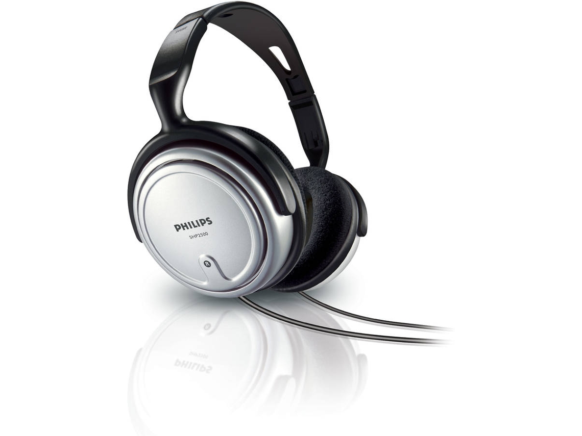 Auscultadores com Fio PHILIPS SHP2500/10 (On Ear - Preto)